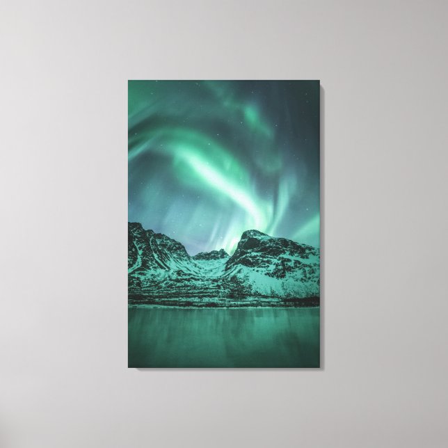 Toile Northern Lights Nature Photo (Recto)