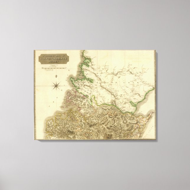 Toile Northern Ross, Cromarty Shires (Recto)