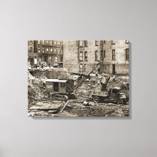 Toile Northwest Crane and Shovel Co. Équipement Vintage