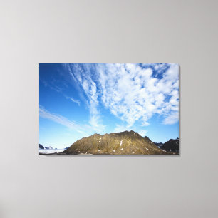 Toile Norvège, Svalbard, Nuages au-dessus de falaises ab