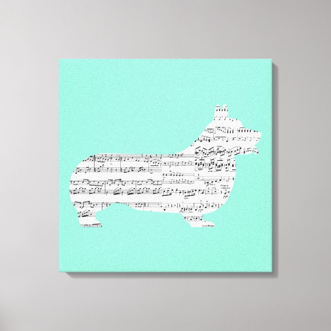 Toile Notes de Corgi (Recto)