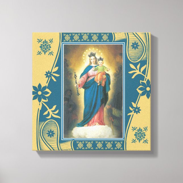 Toile Notre-Dame Aide des chrétiens avec Bébé Jésus (Recto)