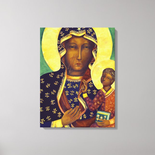 Toile Notre dame de Czestochowa Black Madonna Pologne Ic (Recto)