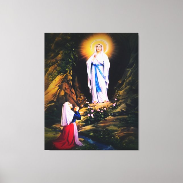 Toile Notre Dame de Lourdes (Recto)