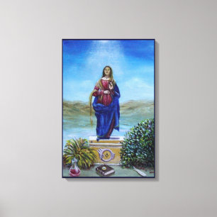 Toile NOTRE-DAME DE LUMIÈRE Madone de l'Immaculée Concep