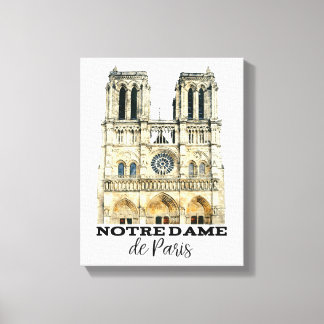 Toile Notre-Dame de Paris Souvenir France Cathédrale