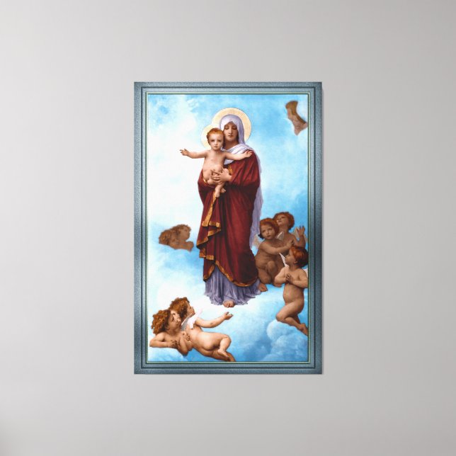 Toile Notre-Dame des Anges par William Bouguereau (Recto)