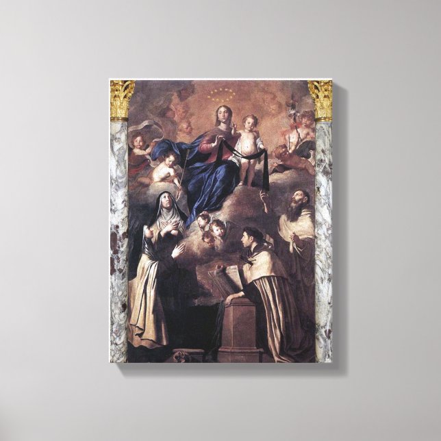 Toile Notre-Dame du Mont Carmel (Recto)