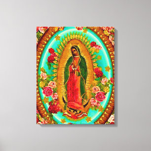 Toile Notre Dame Guadalupe Mexicaine Sainte Vierge Marie
