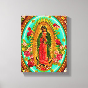 Toile Notre Dame Guadalupe Mexicaine Sainte Vierge Marie