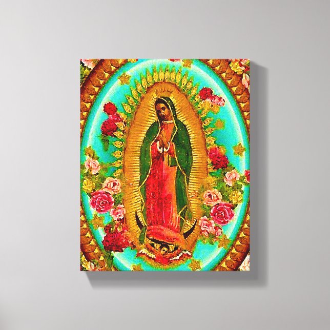 Toile Notre Dame Guadalupe Mexicaine Sainte Vierge Marie (Recto)
