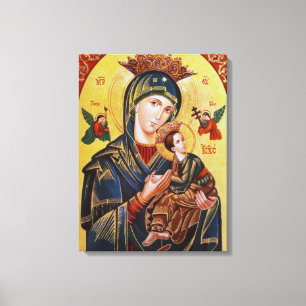 TOILE NOTRE DAME OF PERPETUAL HELP ICON