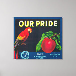Toile Notre fierté Apple marquent - l'état de Washingt
