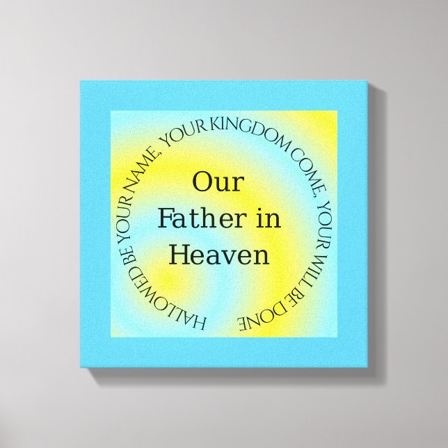 TOILE NOTRE PÈRE AU CIEL (Recto)
