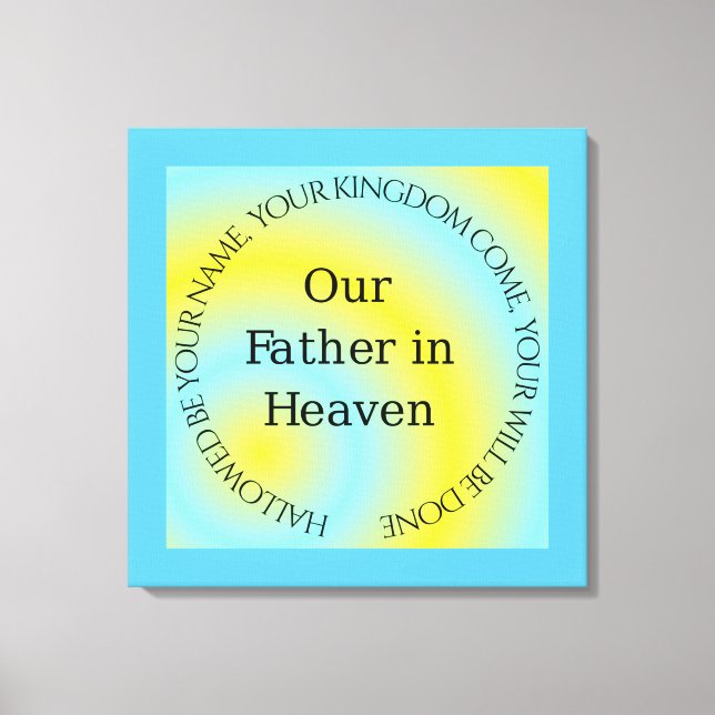 TOILE NOTRE PÈRE AU CIEL (Recto)