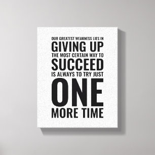 Toile Notre plus grande faiblesse   Devis motivationnel