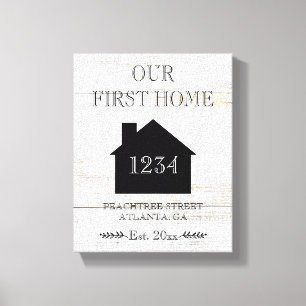 Toile Notre première maison chauffante