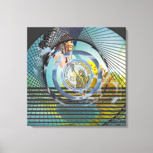 Toile "Notre terre autochtone" 24 po x 24 po