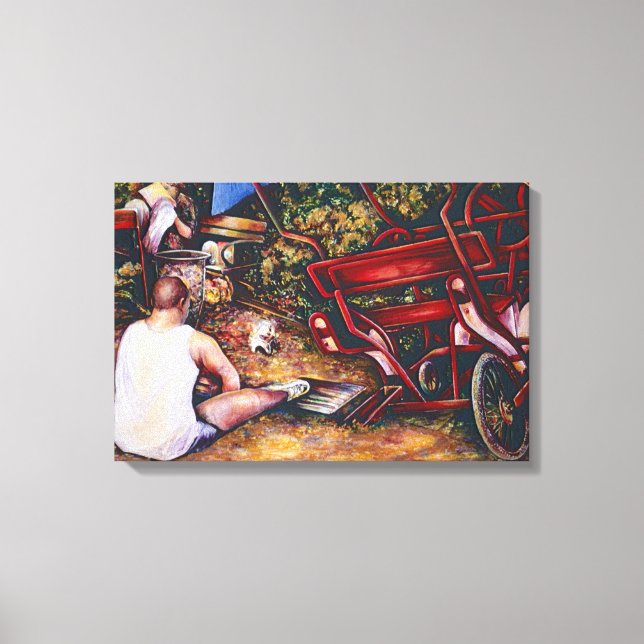 Toile N'Oubliez Pas L'Ail, Budapest (Recto)