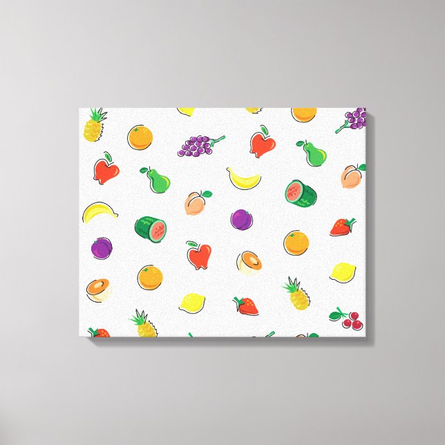 Toile Nourriture Pour Thought_Totalement Fruity_Motif (Recto)