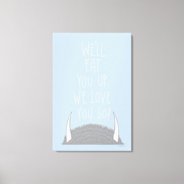 Toile Nous allons vous manger Vous nous vous aimons tant (Recto)