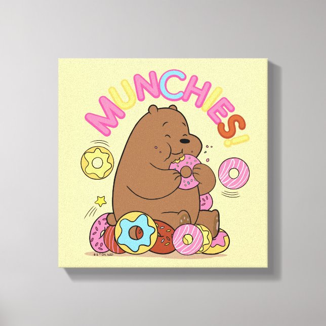 Toile Nous Ours Nus - Grizz Donut Munchies! (Recto)