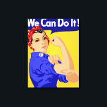 Toile Nous Pouvons Le Faire ! Poster 2ÈME GUERRE MONDIAL<br><div class="desc">Rosie le Riveter est une icône culturelle des États-Unis, représentant les femmes américaines qui ont travaillé dans les usines pendant la Seconde Guerre mondiale. Il s'agit d'une grande image représentant le pouvoir des femmes, le mouvement pour les droits des femmes et la publicité vintage de la Seconde Guerre mondiale.</div>