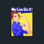 Toile Nous Pouvons Le Faire ! Poster 2ÈME GUERRE MONDIAL<br><div class="desc">Rosie le Riveter est une icône culturelle des États-Unis, représentant les femmes américaines qui ont travaillé dans les usines pendant la Seconde Guerre mondiale. Il s'agit d'une grande image représentant le pouvoir des femmes, le mouvement pour les droits des femmes et la publicité vintage de la Seconde Guerre mondiale.</div>