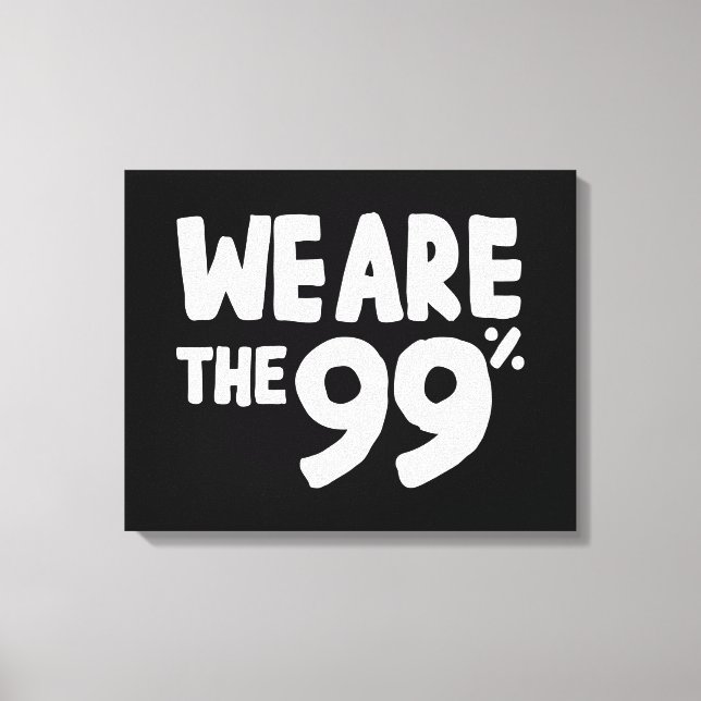 Toile Nous sommes les 99% (Recto)
