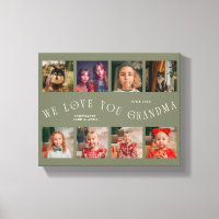 Nous vous aimons grand-mère | 8 Grille de photos V