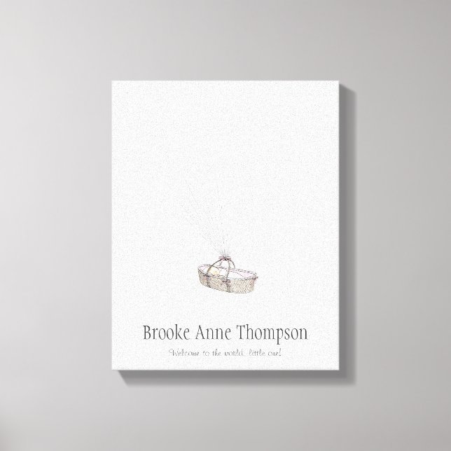 Toile Nouveau Bébé imprimé d'empreintes digitales Livre  (Recto)