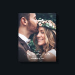 Toile Nouveau M. & Mme Newlyweds Photo Chic Mariage Keep<br><div class="desc">Ajoutez une touche élégante aux décorations de la maison des jeunes mariés avec un mariage photo personnalisé "Mr & Mrs" tout simplement élégant imprimé en toile de saké. L'image et le libellé de ce modèle sont simples à customiser. Le design de superposition en lettres blanches comprend une image de votre...</div>