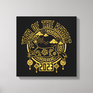 Toile Nouvel An lunaire chinois du lapin