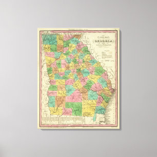 Toile Nouvelle carte de la Géorgie 2