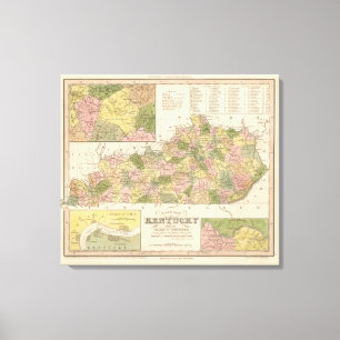 Toile Nouvelle carte du Kentucky 2