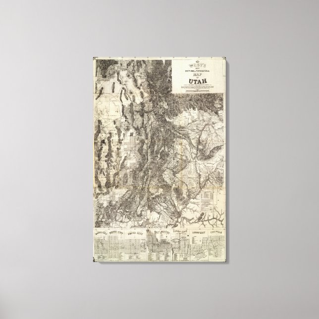 Toile Nouvelle carte géographique et de section de l'Oue (Recto)