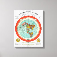 Nouvelle carte standard du monde Terre plate Terre