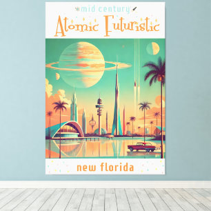 Toile Nouvelle Floride Futuriste Atomique