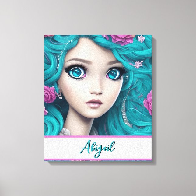 Toile Nouvelle Princesse de Londres avec les cheveux et  (Recto)