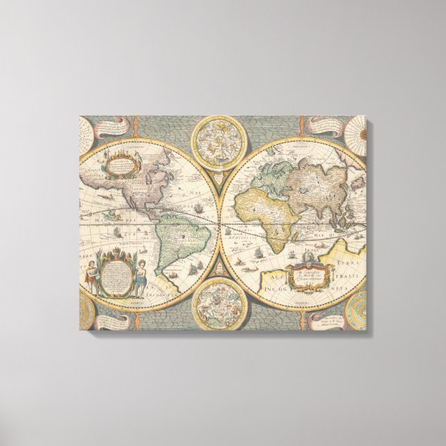 Toile Nova Totius Terrarum Orbis Géographia (Recto)