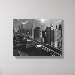 Toile Novembre 1939 :  La ville de Chicago