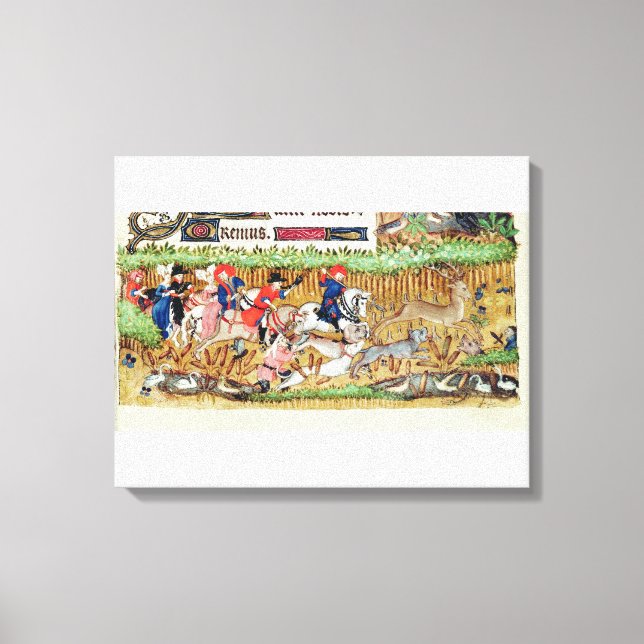 Toile Novembre ; chasse aux cerfs (Recto)
