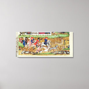 Toile Novembre ; chasse de cerfs communs