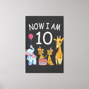 Toile Now I, 10 ans d'âge 10 Birthday