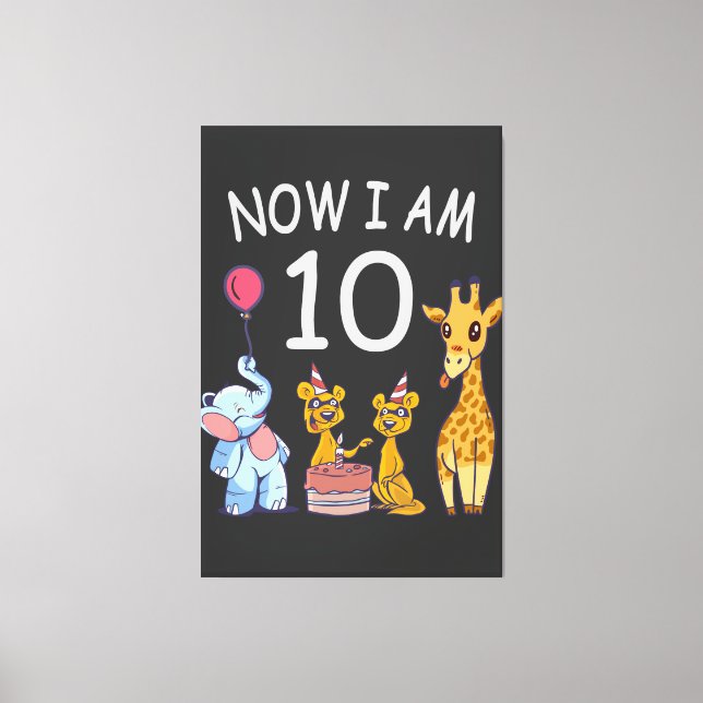 Toile Now I, 10 ans d'âge 10 Birthday (Recto)