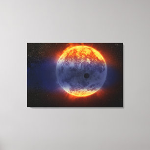 Toile Nuage De Gaz Hydrogène Au Large De L'Exoplanète Gj