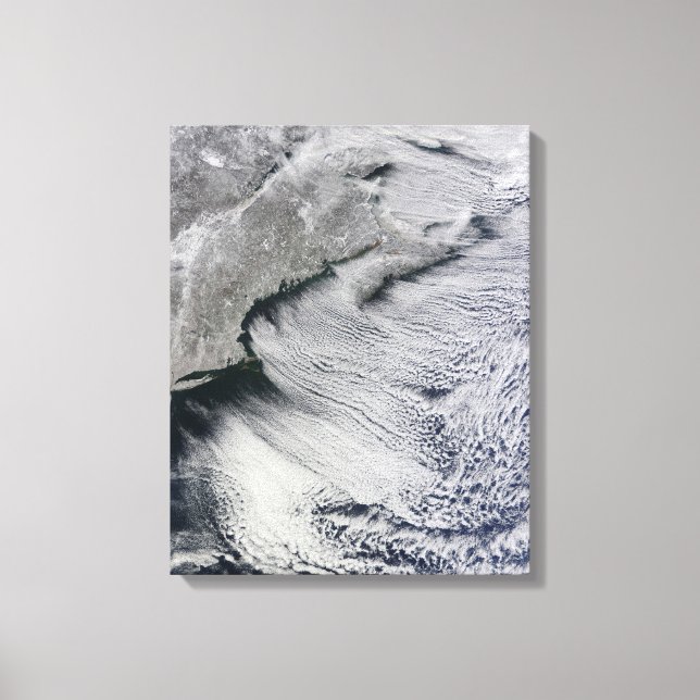 Toile Nuages à travers les cieux de l'Atlantique Nord (Recto)