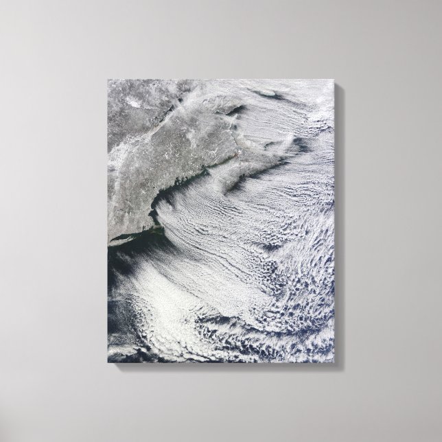 Toile Nuages à travers les cieux de l'Atlantique Nord (Recto)