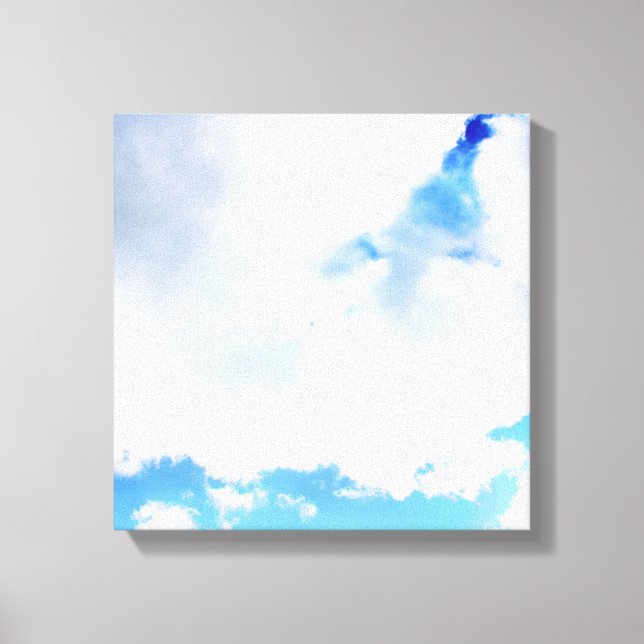 Toile Nuages blancs et ciel bleu (Recto)