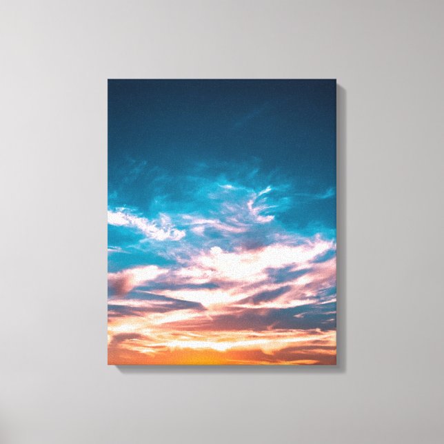 Toile Nuages de coucher de soleil (Recto)